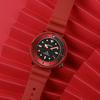 SEIKO Prospe Solar Movement Silicone Strap Watch Unisex Black Dial SNE581P1