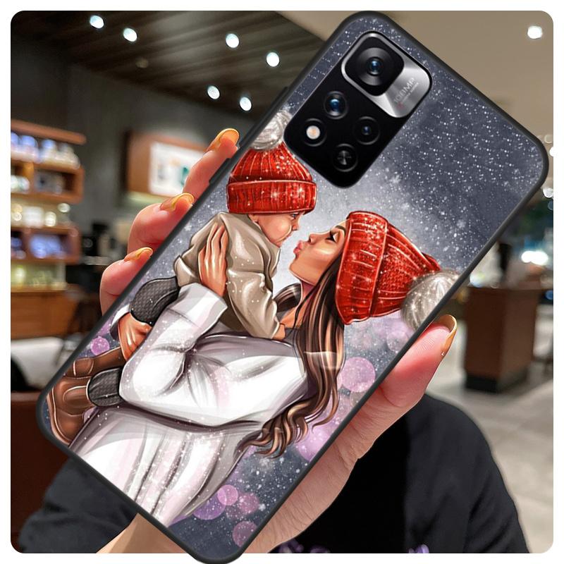 Super Mom Baby Girl Son Daughter Case For Redmi Note 12 Pro Cover For Redmi Note 10 8 9 11 Pro 8T 9S 10S 11S 12S 9C 10C 12C