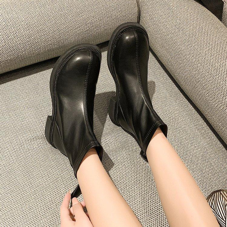 French British style fashion boots women's 2025 autumn and winter new Martin boots round head fashion versatile short boots women