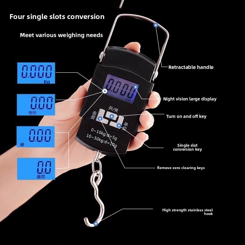 High-precision Household Portable Small Weigher Hook Portable Spring Scale
