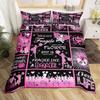 Cheerleader Duvet Cover Set Gymnastics Lovers Kids Girls Women King Size Bedding Set Vibrant Cheerleader Decor Comforter Cover