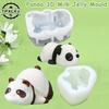 Molde de Silicone Pudim de Leite Panda Fofo Molde Desenho Animado Fofo Bolo de Gelatina Bolo Molde Decoração de Bolo Ferramenta de Panificação Confeitaria Ferramentas de Sobremesa