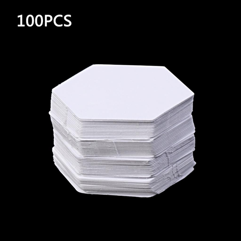 100Pcs Hexagon Templates For Patchwork Paper Quilting Sewing Craft DIY Six Sizes