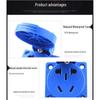 IP54 Waterproof 220V 10A 5-Hole Dustproof Socket with Flip Cover