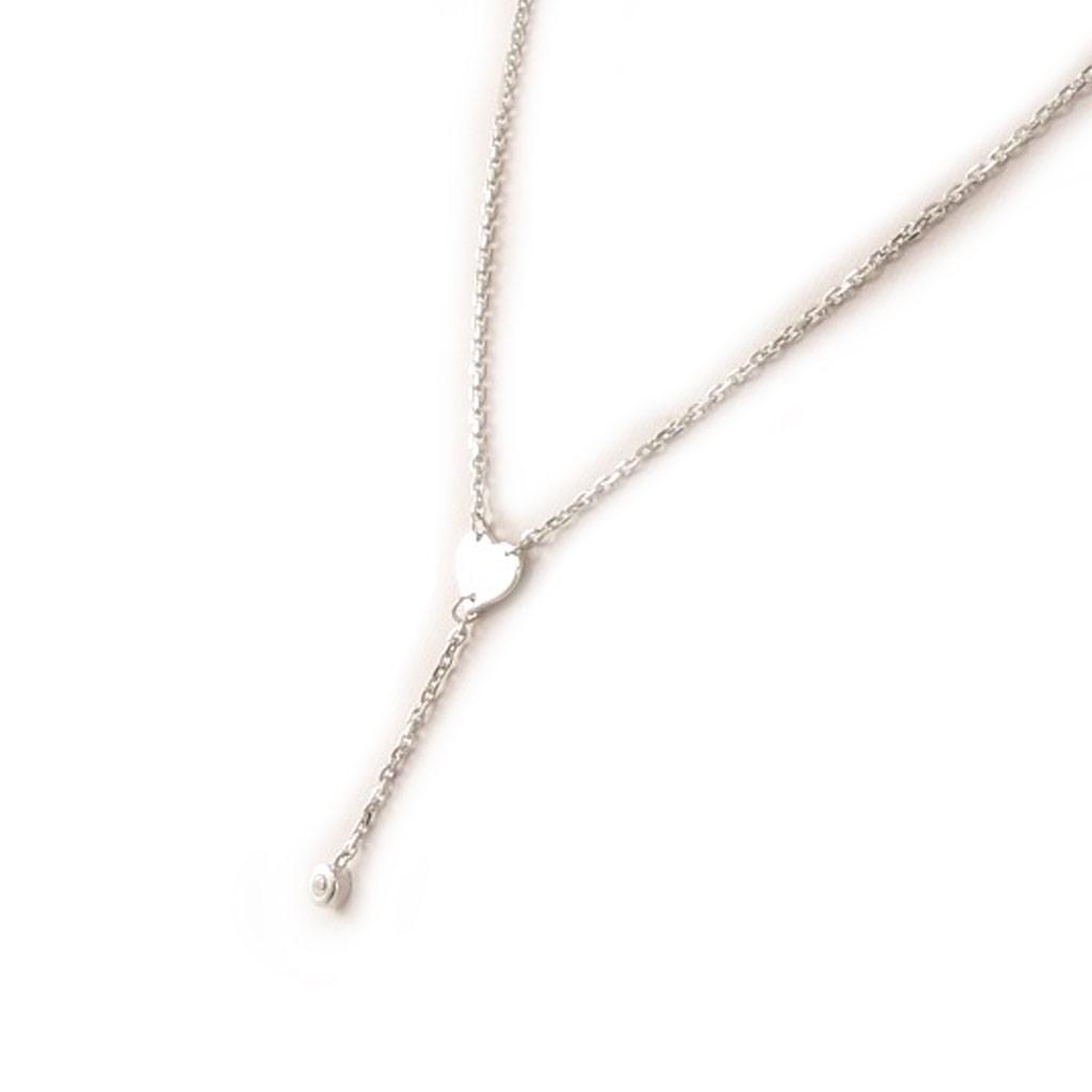 Les Trésors De Lily [D4460] - Silver 'Love' Necklace