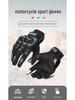 Herren Ganzfinger Motorrad-Rennsport-Handschuhe - Schützend, Verschleißfest, Atmungsaktiv, Sturzsicher, Outdoor-Fahrhandschuhe