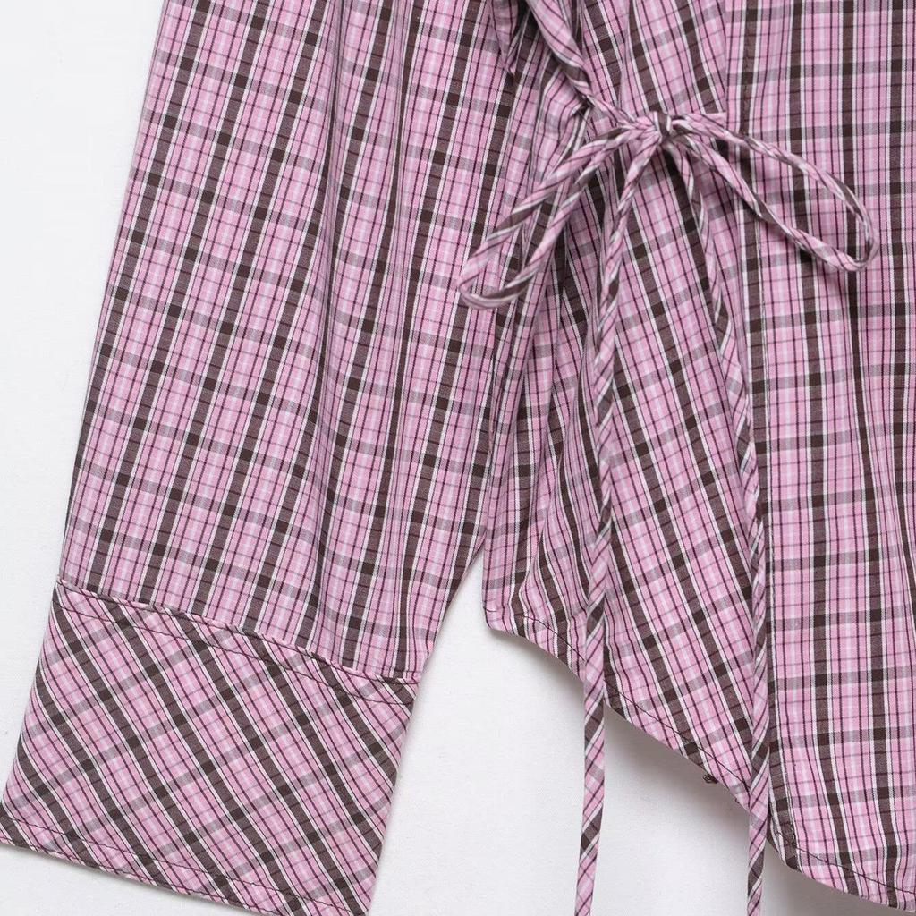 Spring 2026 Women's Versatile Plaid Shirt: Casual, Multi-Wear, Street Style Top