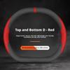 All‑Season Double‑D Steering Wheel Cover 37‑38cm For Xpeng P7i  G6 G9 P7 Overseas Anti‑Slip Auto Styling Interior Parts