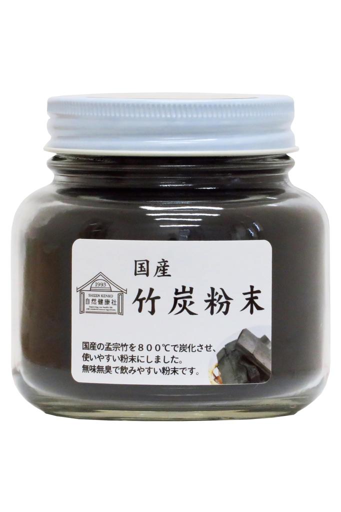 Natural Health Bamboo Charcoal Powder, 130g, Edible, Made in Japan, No Additives