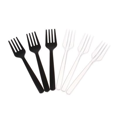 Lot de 100 fourchettes transparentes pour fête, piques, brochettes, fourchettes à fruits