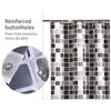 1pc Waterproof Shower Curtain Geometric Printed Bath Curtains Mosaic Pattern Polyester Cloth