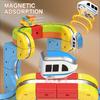 DIY Assemble Magnetic Track Train Montessori Motorized Train Electronic Magical Rail Car Gravity Maze Toy Educational Gift Kid