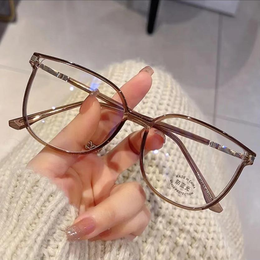 

Blue Light Blocking HD Women Reading Glasses Stylish Presbyopic Eyeglasses Plano Eyewear Dazzling Large Frame Set with Diamonds