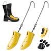 2 Pcs Shoe Stretcher with Accessories Rod Adjustable Shoe Boot Stretcher Unisex Shoe Expander Widener Portable Shoe Spreader