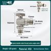 All-Copper Valve Manifold: Three-Way Union, Male/Female Thread Ball Valve for Underfloor Heating and Wall-Hung Boilers
