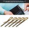 5Pcs Money Cash Clip Electroplated Steel High Hardness Spring 85mm for Leather Wallet