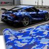 Camo Vinyl Wrap Supplies Car Tint Motorcycle Stickers Camouflage Film Off-Road Blue Jeep Auto Outdoor Accessories Body Covering