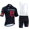 Mens Cycling Jersey Set Short Sleeve Breathable Quick-Dry Bike Apparel Road Gear