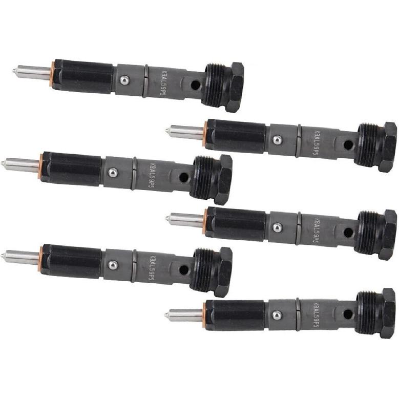6 Pcs Fuel Injectors Compatible For Dodge Cummins 5.9L Diesel 12V 1989-1993 70-90 HP KDAL59P5