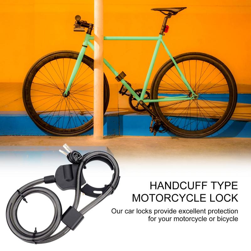 Bike Chain Lock Electric Scooter Anti-Theft Handcuff Lock Coiled Chain Lock Bicycle Lock Chain Waterproof Combination Locks