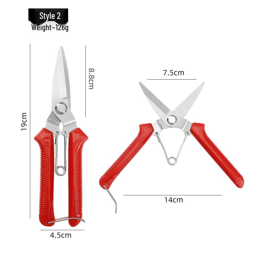 Stainless Steel Pruning Shears for Thick Branches and Fruit Trees
