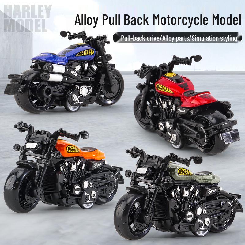 Educational Alloy Toy Cars & Retro Motorcycles for Boys & Babies