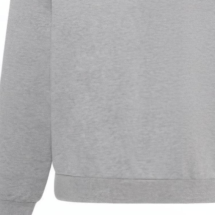 Reebok Logo Print Hoodie With Drawstring and Long Sleeves Unisex Hoodie Mélange-Gray 23FRC351UGG4