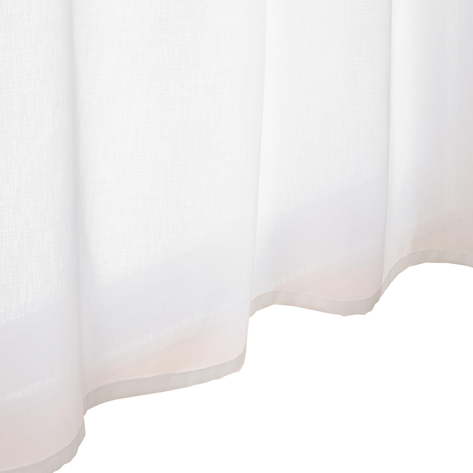 

MUJI [New Life] Image blocking polyester non-pleated lace curtain, set of 2, off white, width 100 x length 198 cm 84835735