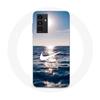 Case - Maniacase - Samsung Galaxy A14 4G - Silicone - Flexible - Nike Logo White Sea Sun