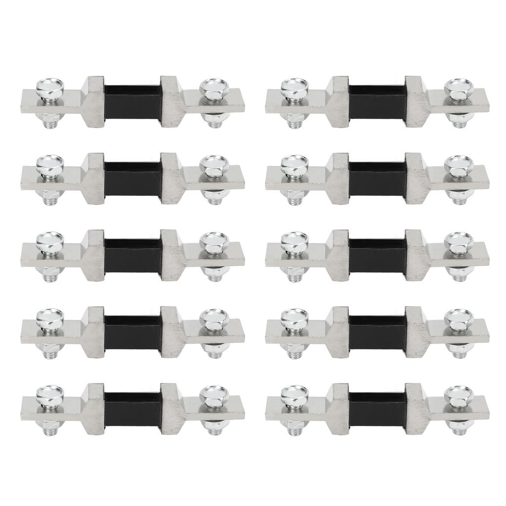 10PCS Current Measuring Shunt Resistor Fixed On One Piece for DC Ammeter Power Generation System