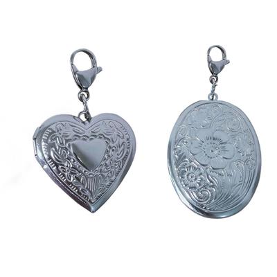 Stainless Steel Locket Shaped Pendant Jewelry Accessories For Everyday Wear Couples Anniversary Present