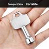 1/2/3/4Pcs Trash Can Key Utility Keys For Garbage Ms705 Cam Lock Triangular Lock Triangle Cabinet Spanner Elevator Door