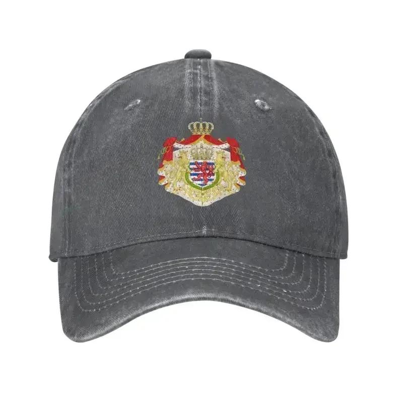 Fashion Cotton Coat Of Arms  Luxembourg Baseball Cap Unisex WomenCustom Adjustable Unisex Dad Hat Hip Hop