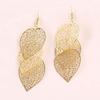 Fashion Women Hollow Leaf Shaped Drop Dangle Hook Earrings Party Jewelry Gifts