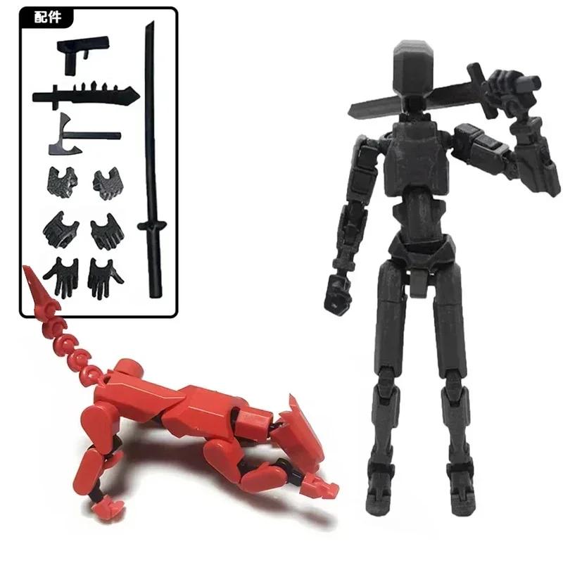 2PCS 13 Joints Figure Articulate Movable Dummy Doll Diy Assembly Toy 3D Printed Action Figure Stop Motion Animation Dummy