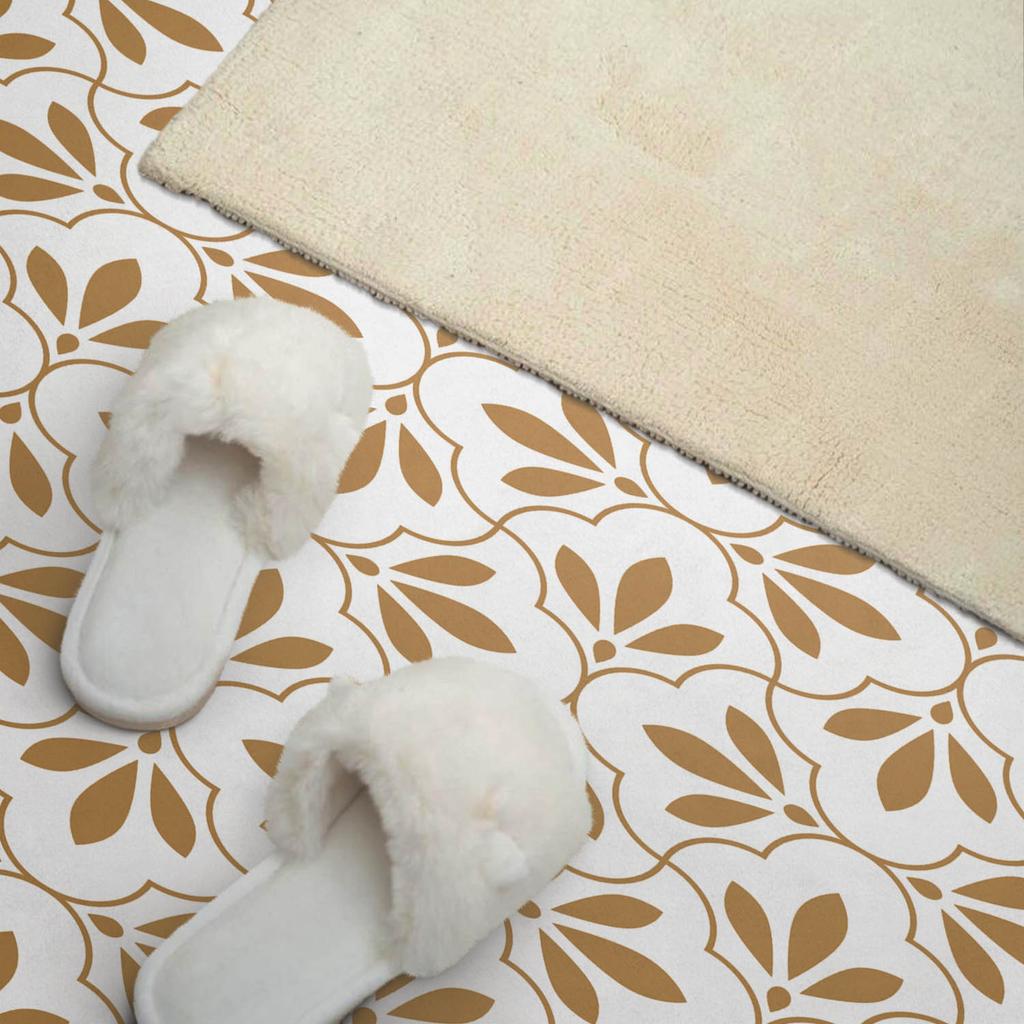 Self-Adhesive Vinyl Panel - Office Wall Decoration 120x60 cm Elegant Plant Pattern
