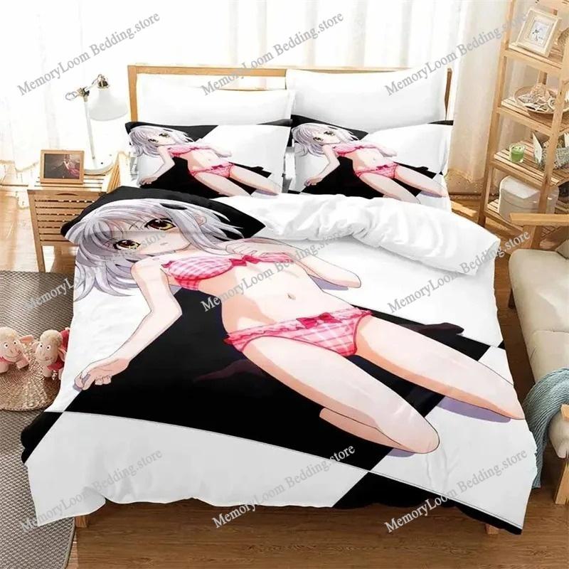 High School DXD Bedding Set Single Twin Full Queen King Size Bed Set Aldult Night Sleep Set Date A Live Nightlife Anime Cartoon