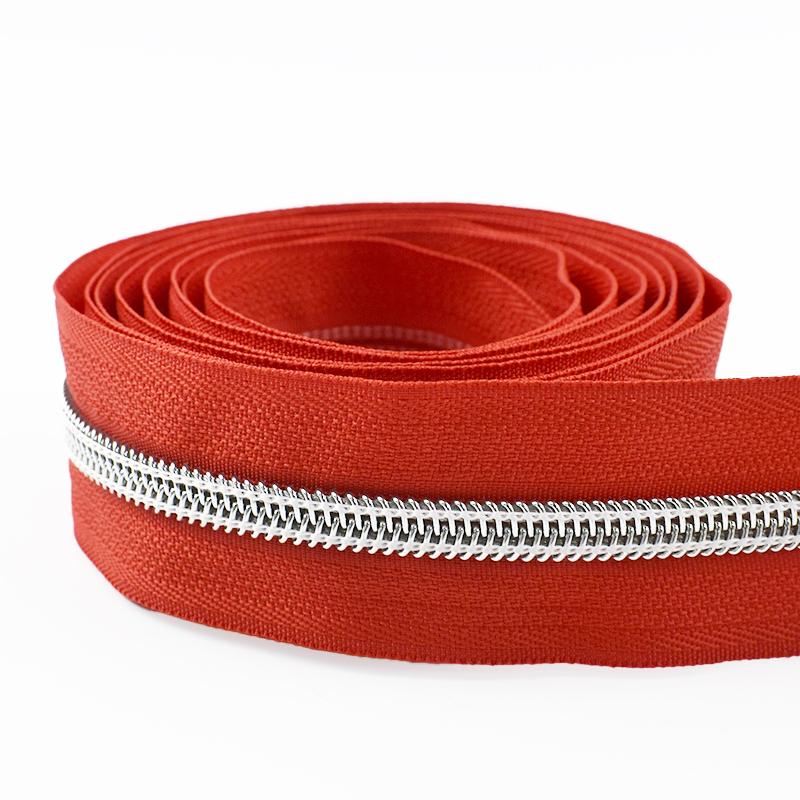 2/3/5/8/10M 5# Nylon Coil Zippers For Bag Clothes DIY Plastic Zipper Tape By The Meter Decorative Zips Repair Sewing Accessories