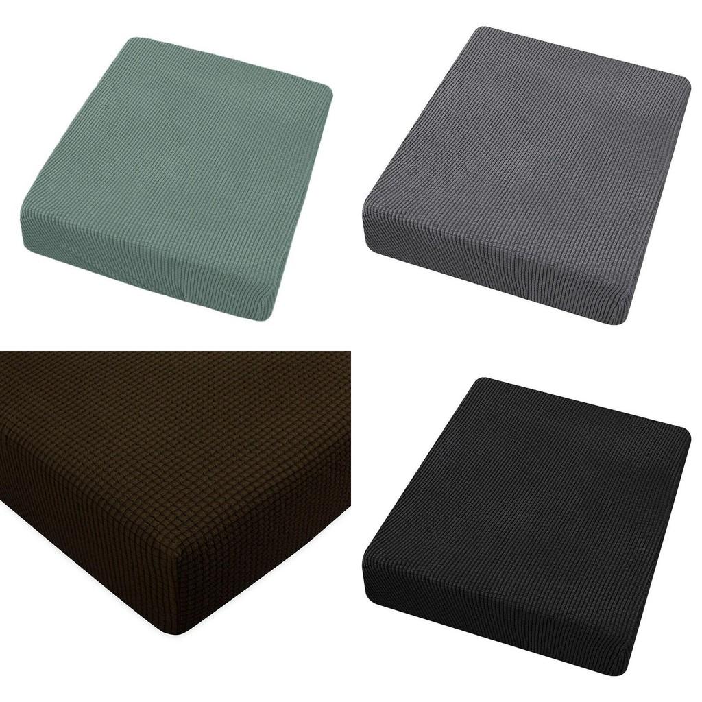 Stretchy Couch Seat Cushion Cover Soft Hand-feeling Easy To Fit Furniture Protector