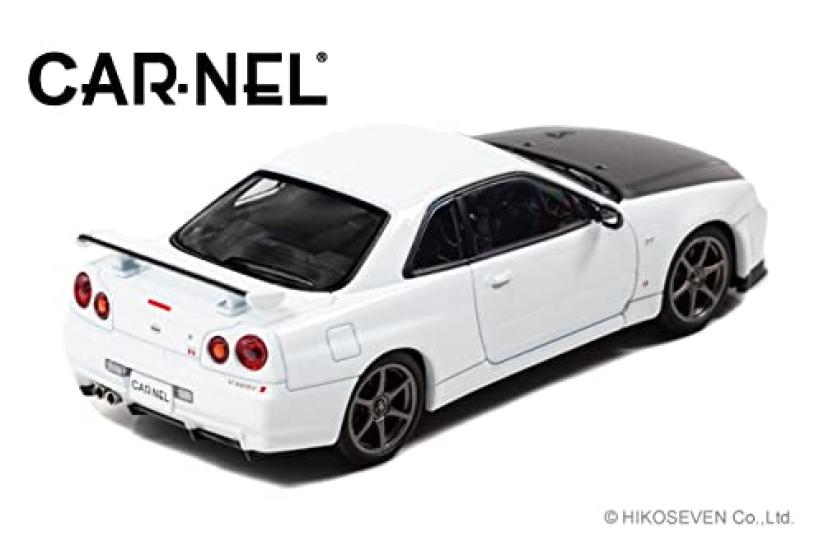 CARNEL 143 Nissan Skyline GT-R VspecII N1 (BNR34) 2000 White Finished Product CN430001