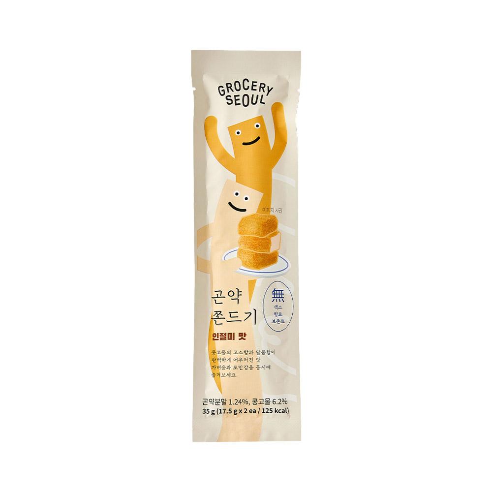Grocery Seoul Konjac Jjondeugi 20 pcs Choose 1 of 2 (Corn Flavor, Churros Flavor)
