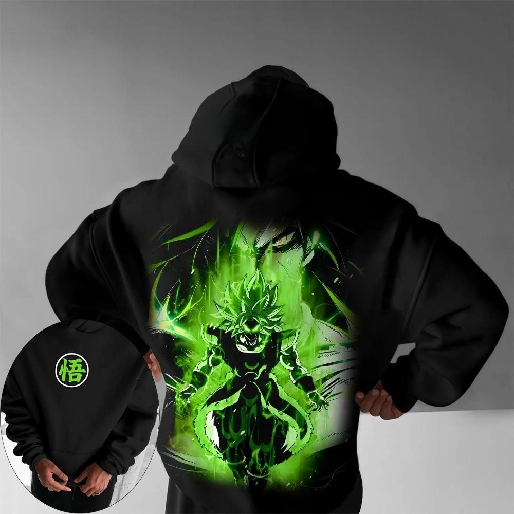

50th Dragon Ball Animation Broli Cotton Hoodie Autumn and Winter Men s and Women s New Y2K Loose Casual West Coast Sweater Top 3XL