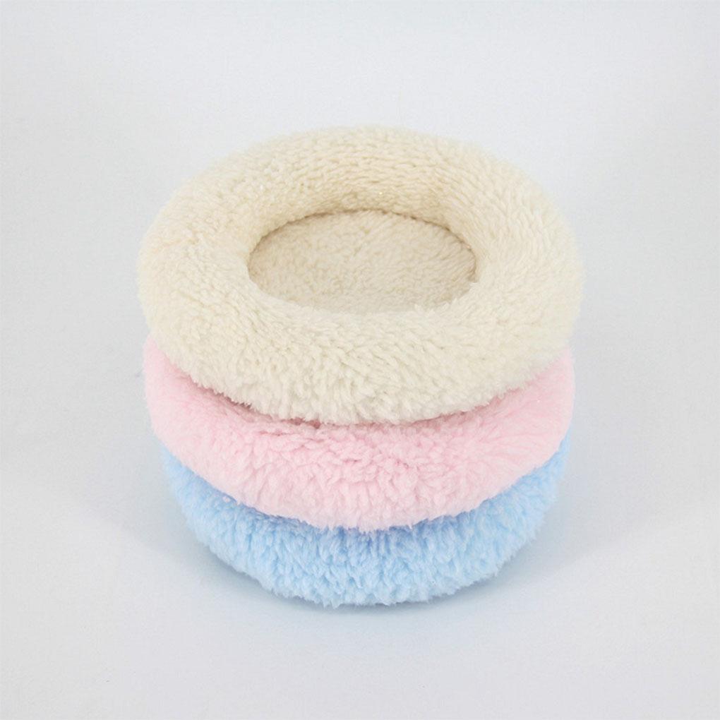 Wohnzimmer Schlafzimmer Kleintier Warmes Plüschbett Tierkäfig Winter Wiederverwendbare Baumwolle Ruhematte Einfarbiges Kissen Haustierbedarf