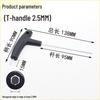 Nigao T-Handle Hex Wrench Flat Head Extended Screwdriver Key