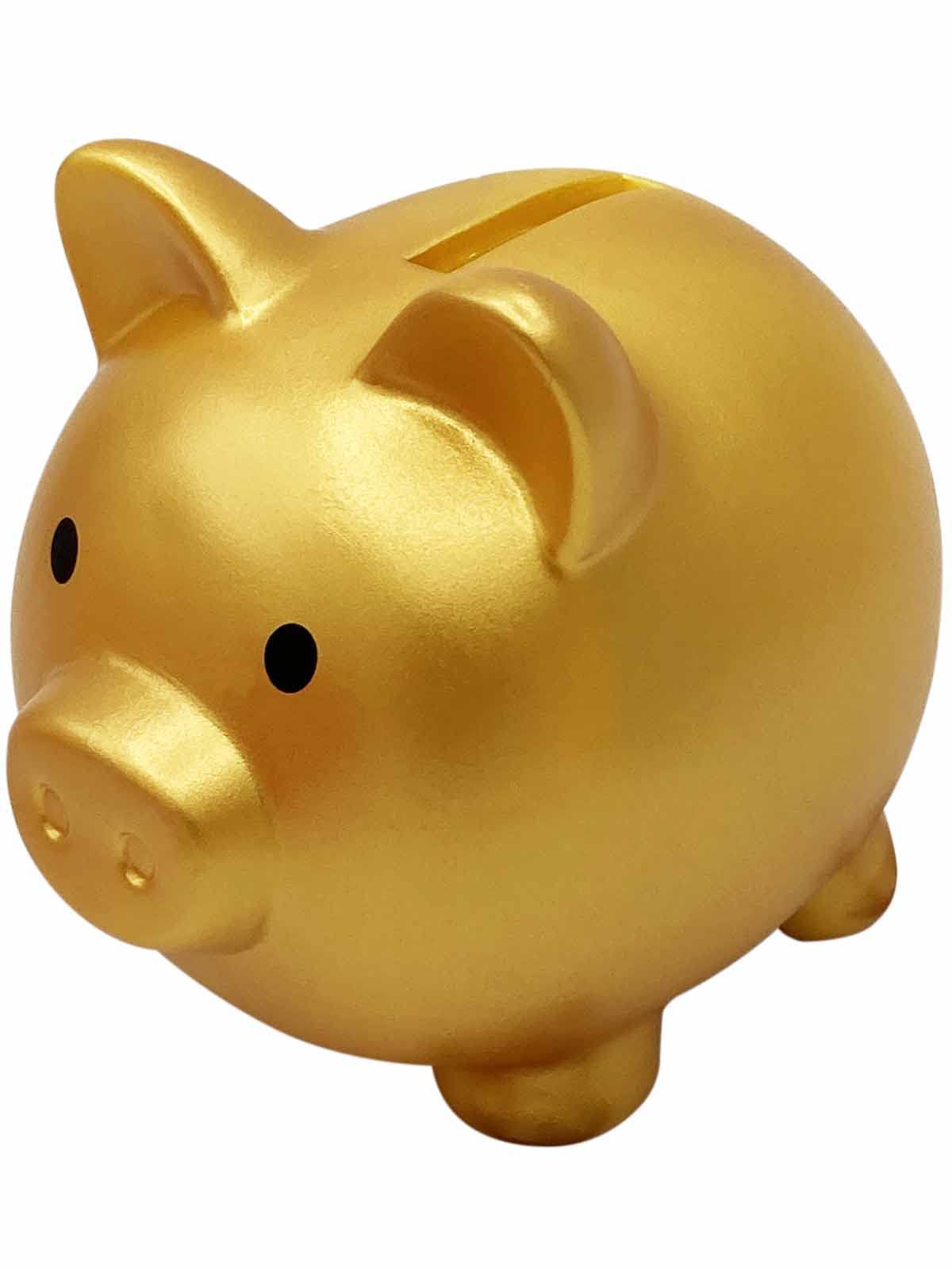 RIMINA Piggy Bank Children s Unbreakable 500 Yen Coin Pig Small Gold Gift