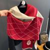 Autumn And Winter Popular Shawl Outside Women'S Scarf Office Blanket Cashmere Fringed Warm Scarf Live Stream