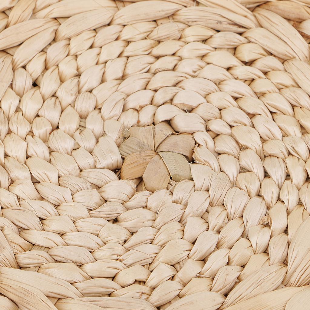 30cm Round Straw Futon Cushion Thick Rattan Seat