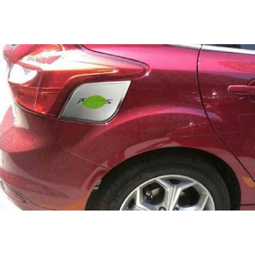 For Ford Focus Hatchback 2012-2017 Silver Steel Fuel Tank Cap Oil Gas Cover Trim