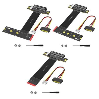 Адаптеры расширения M.2 Key M PCIe4.0 4X с гибким кабелем 20 см, стабильная передача сигнала