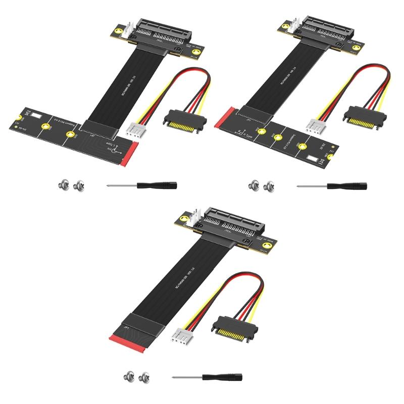 M.2 Key M PCIe4.0 4X Erweiterungsadapter 20CM Flexibles Kabel Stabile Signalübertragung